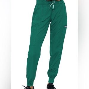 NWT Women’s Grey’s Anatomy Green Jogger Style Nurse Scrub Pants Size XS Petite